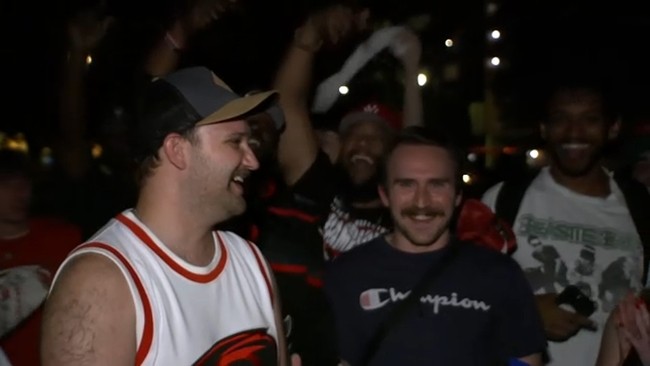 Hurricanes player celebrating