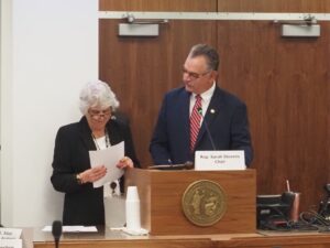 Rep. Karl Gillespie (R-Macon) pays tribute to Rep. Sarah Stevens (R-Surry) after she announced her resignation on June 9, 2026.